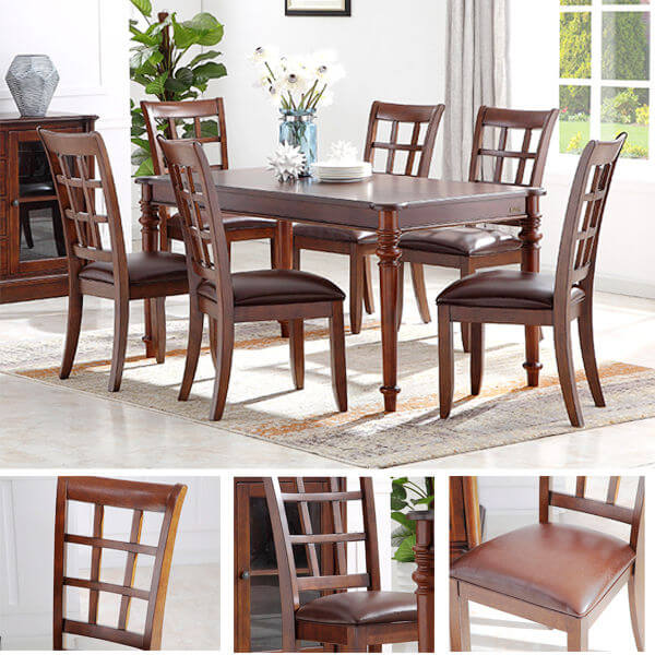Wooden Kitchen Chairs Dining Set