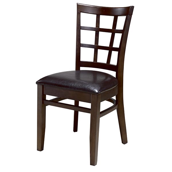 N-C6016 Grid Back Wooden Kitchen Chairs