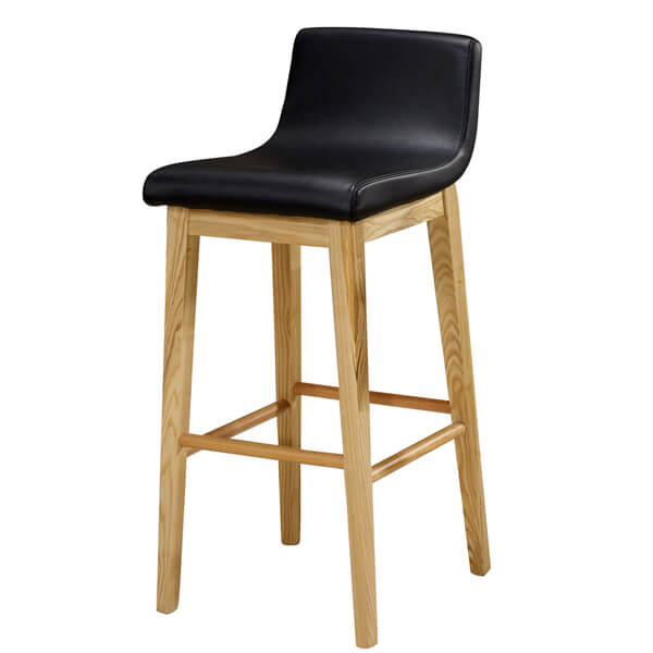 Blue BH29bl-6 WOLTU 6 x Dining Chairs Plastic and Solid Wood Breakfast Chairs Kitchen Stools with Back and Soft Padded Seat