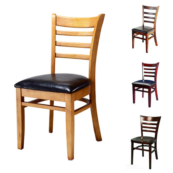 Ladder back dining chairs color