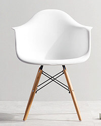 White Eames Armchair