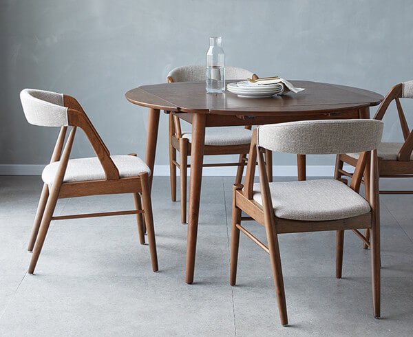 gray upholstered side chairs for dining room