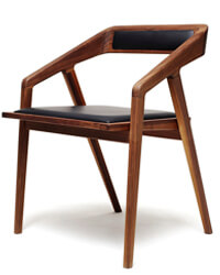 wooden katakana chair