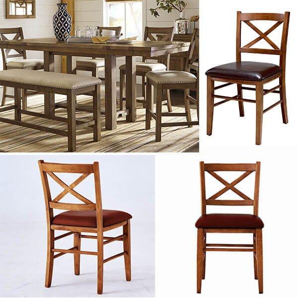 oak dining chairs set