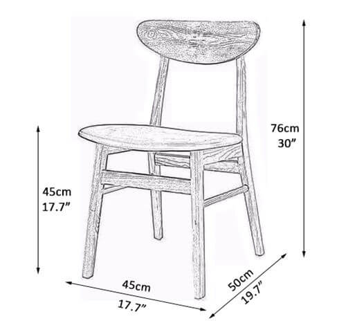 N-C5006 kitchen chairs for sale dimension