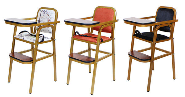 restaurant baby high chair with tray different options
