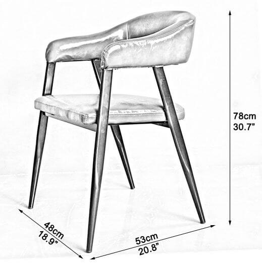 N-C3026 metal restaurant chair dimension