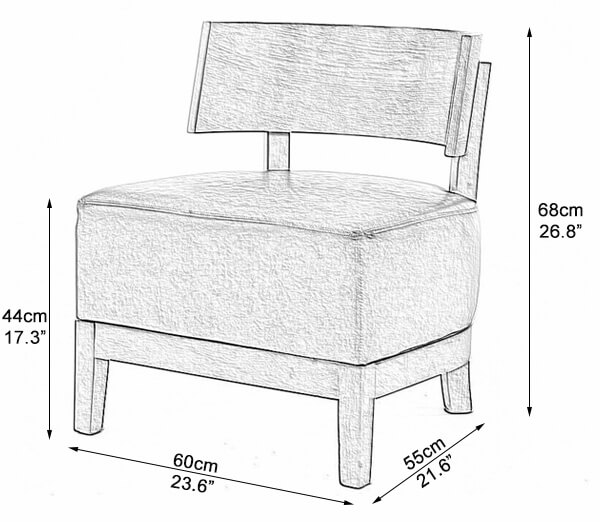 Coffe shop chair dimensions