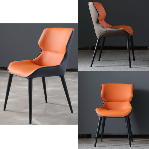 Dining Chairs Uk Kitchen, Orange Fabric Dining Chairs Uk