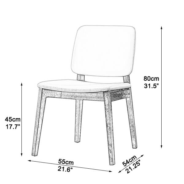 dining chairs australia dimensions