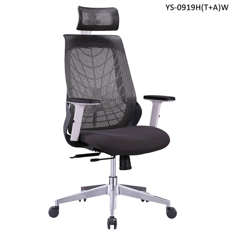 black ergonomic desk chair for executive