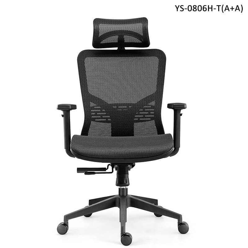 Black mesh adjustable desk chair