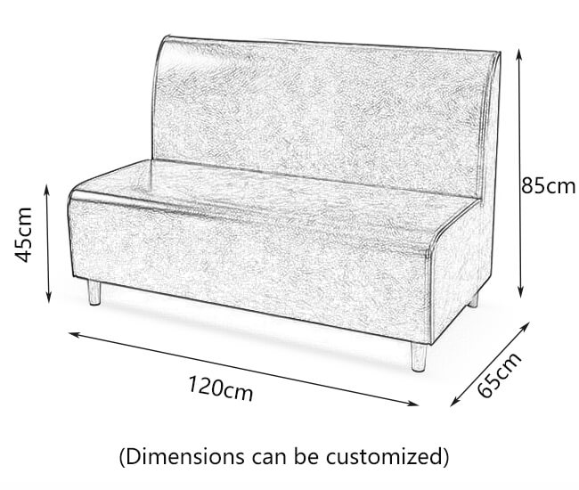 Restaurant booth dimensions