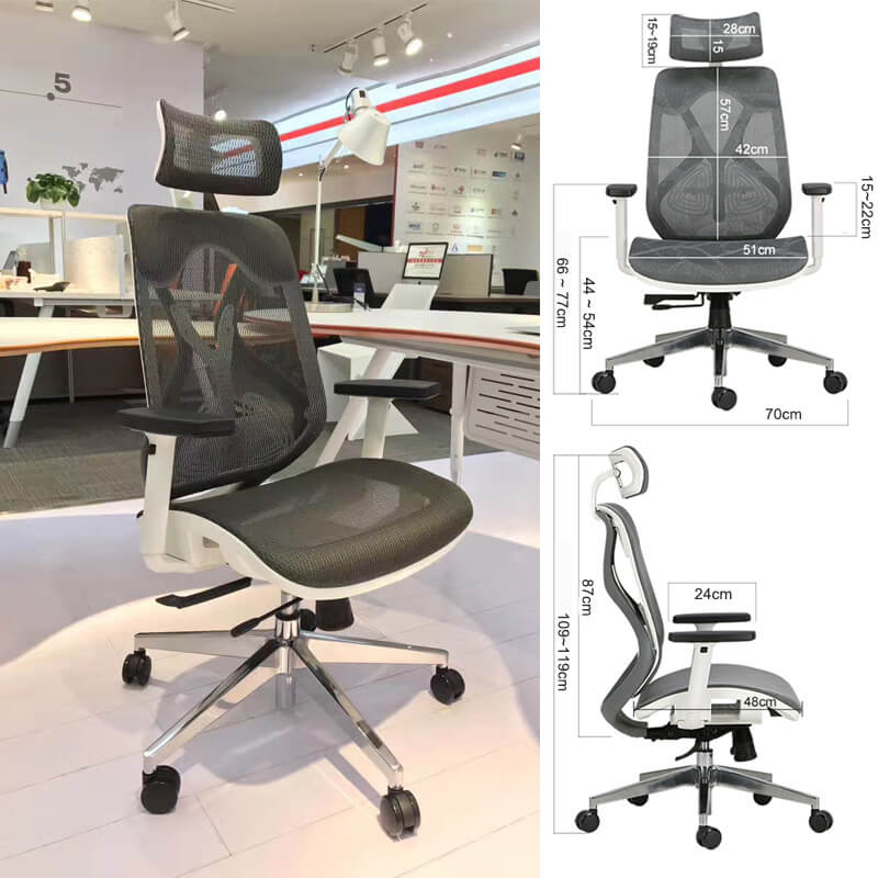 Dimension of mesh office chair YS-0817