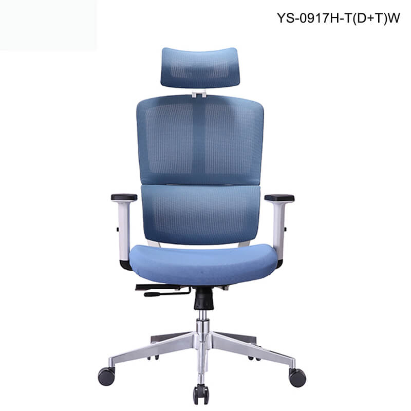 Office mesh chair in blue color