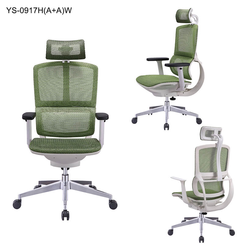 green mesh task chairs