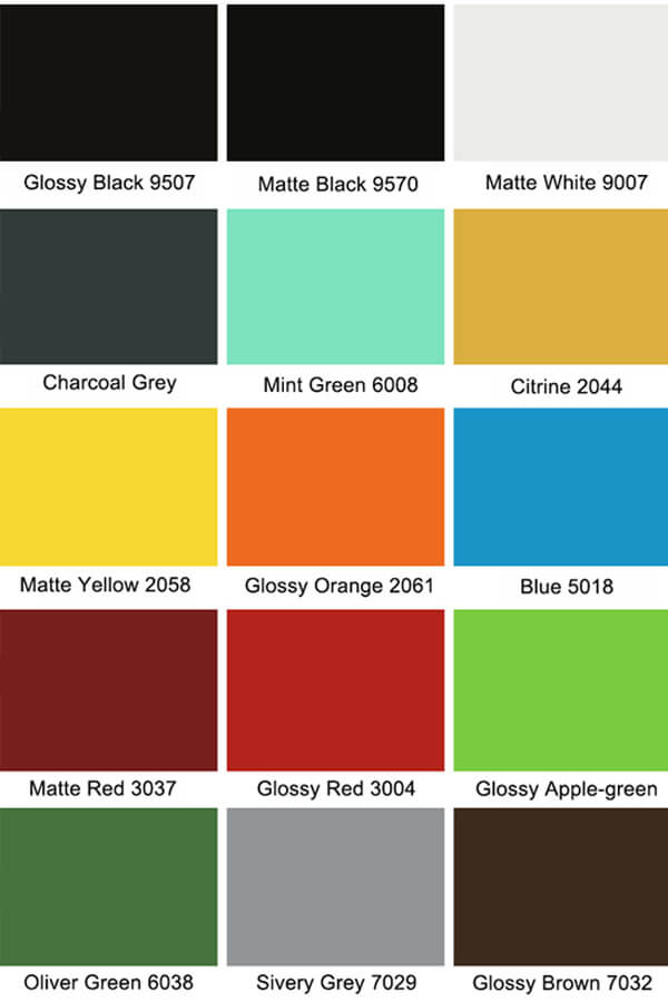 Color options of tolix chair