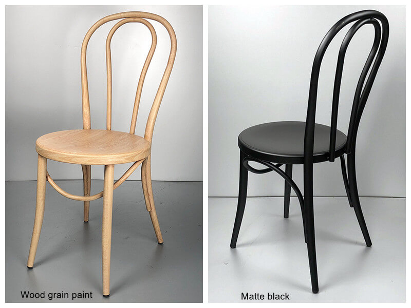 Metal bentwood cafe chairs