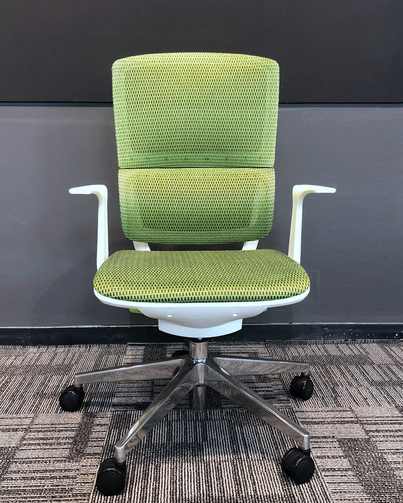 green mesh ergonomic office chair