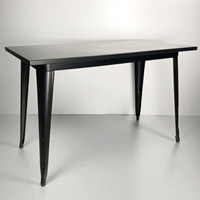 tolix metal dining table