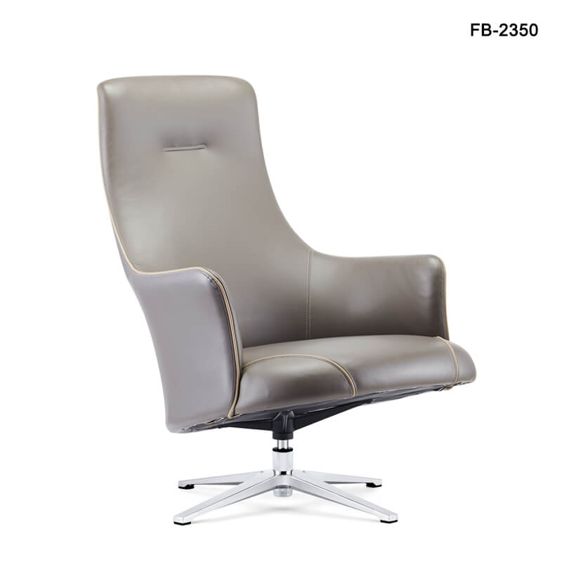 leather lounge chair with ottoman