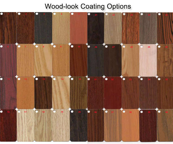 Banquet Chair wood-look coating options