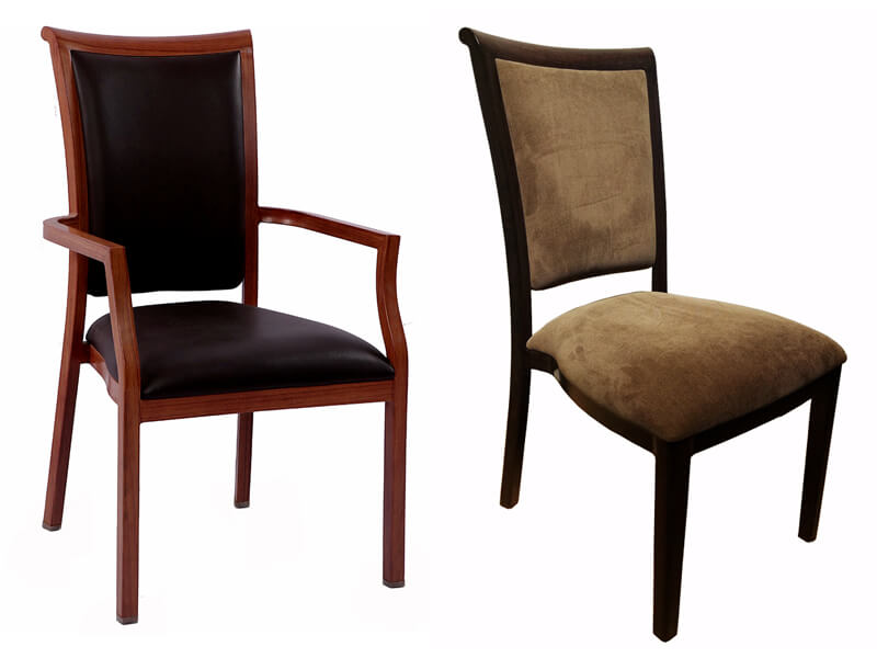 restaurant chair and side chair with arms