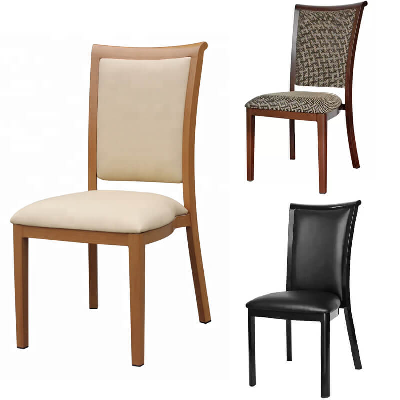 Stackable restaurant chairs