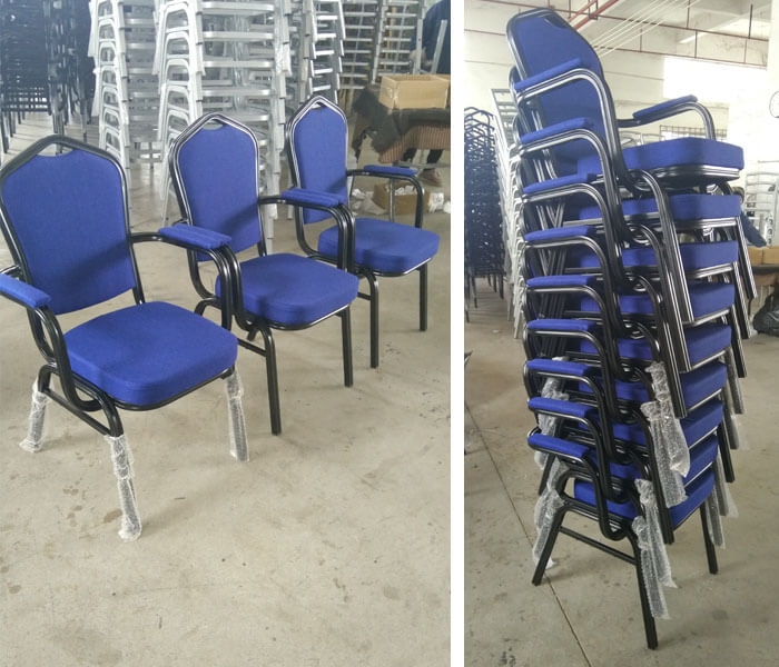 stackable banquet chairs with arms
