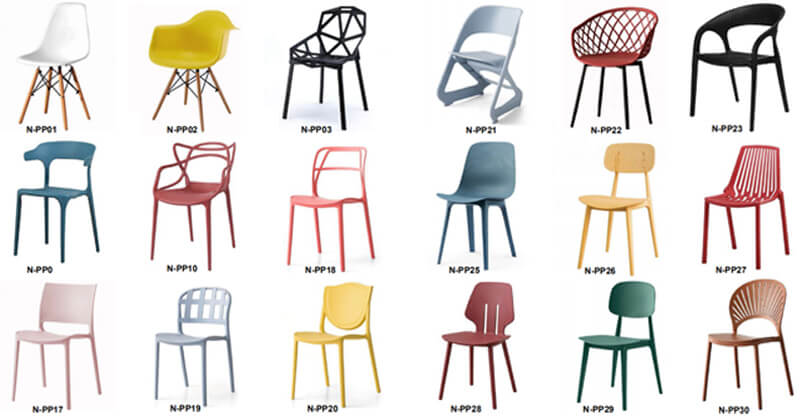 Colorfurl plastic chairs for restaurants