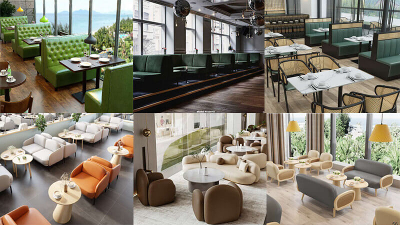 Sofas and booths for restaurants