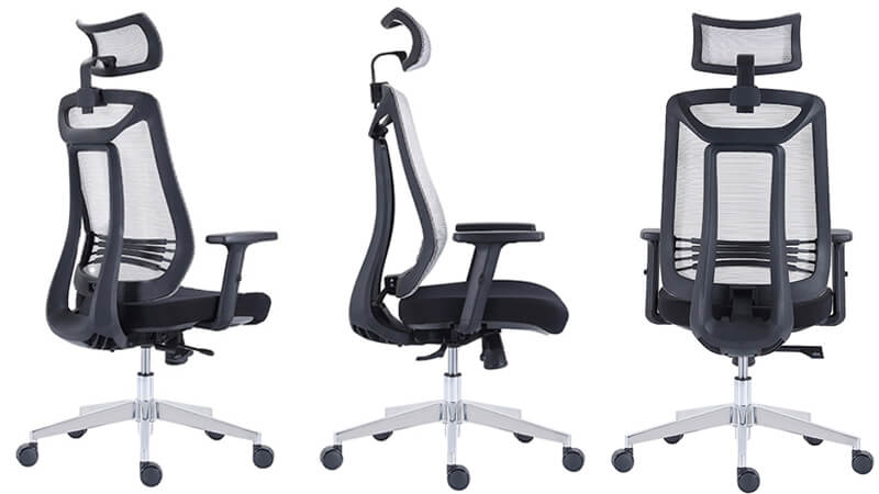 Details of ergonomic executive chairs