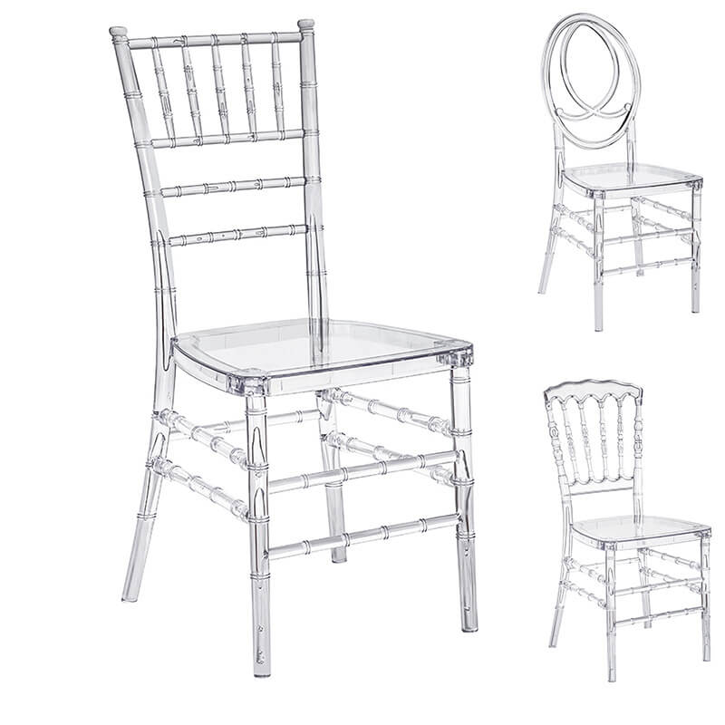 Clear Chiavari Chairs in Resin or acrylic