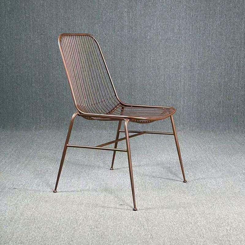 bronze wire chair