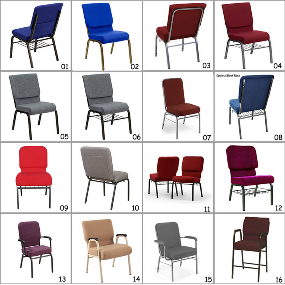 Various Designs church chairs for sale