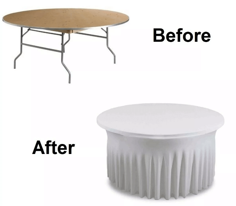 Round Banquet Table Cover