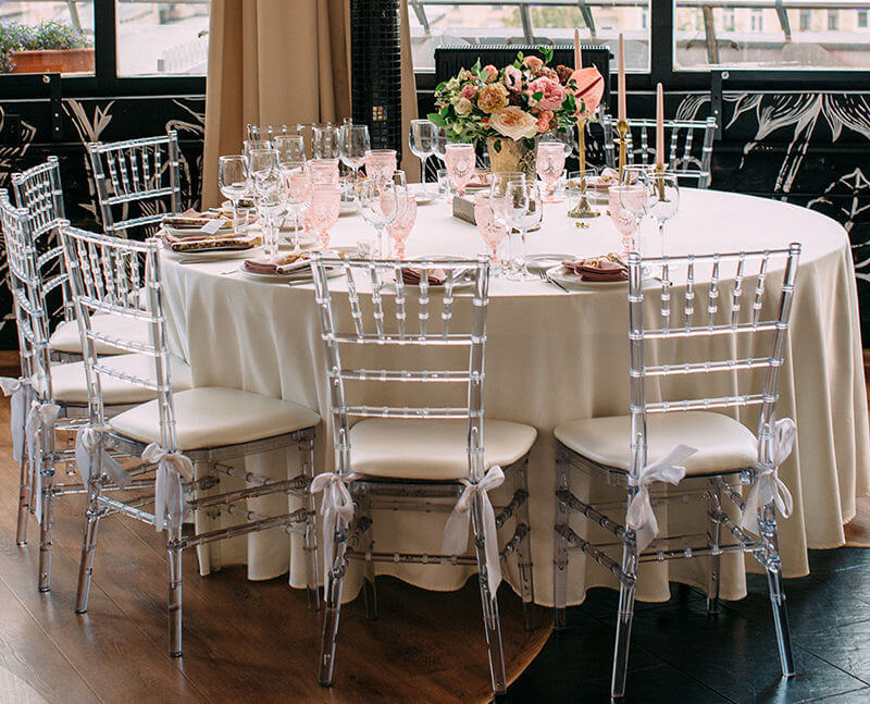 transparent wedding chairs for restaurant