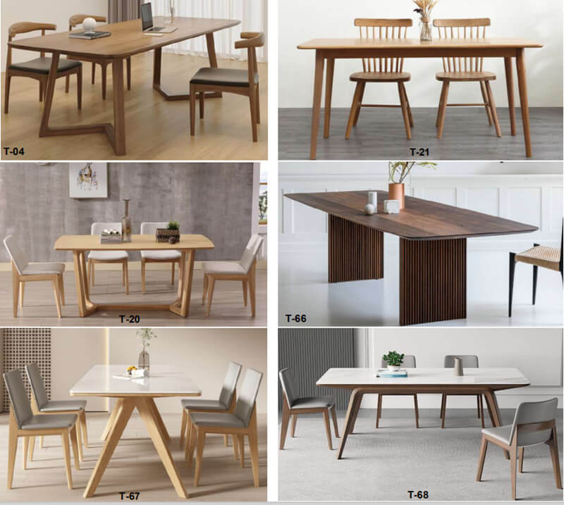 More Modern Wood Tables of Norpel Furniture