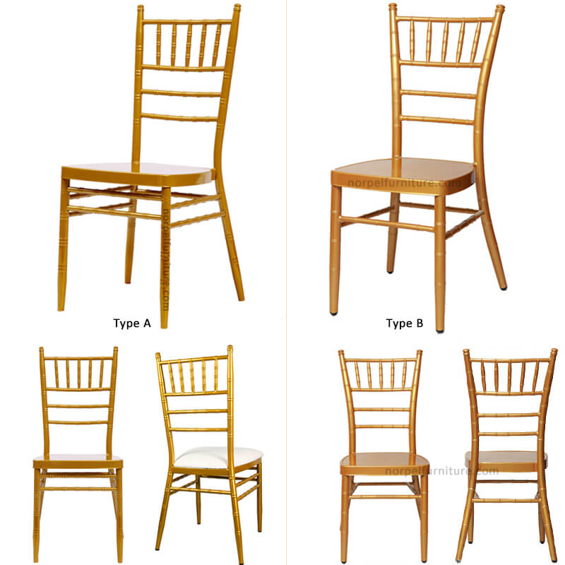 two types of chiavari chair designs
