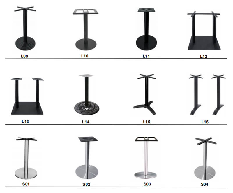 Norpel Restaurant Table Bases