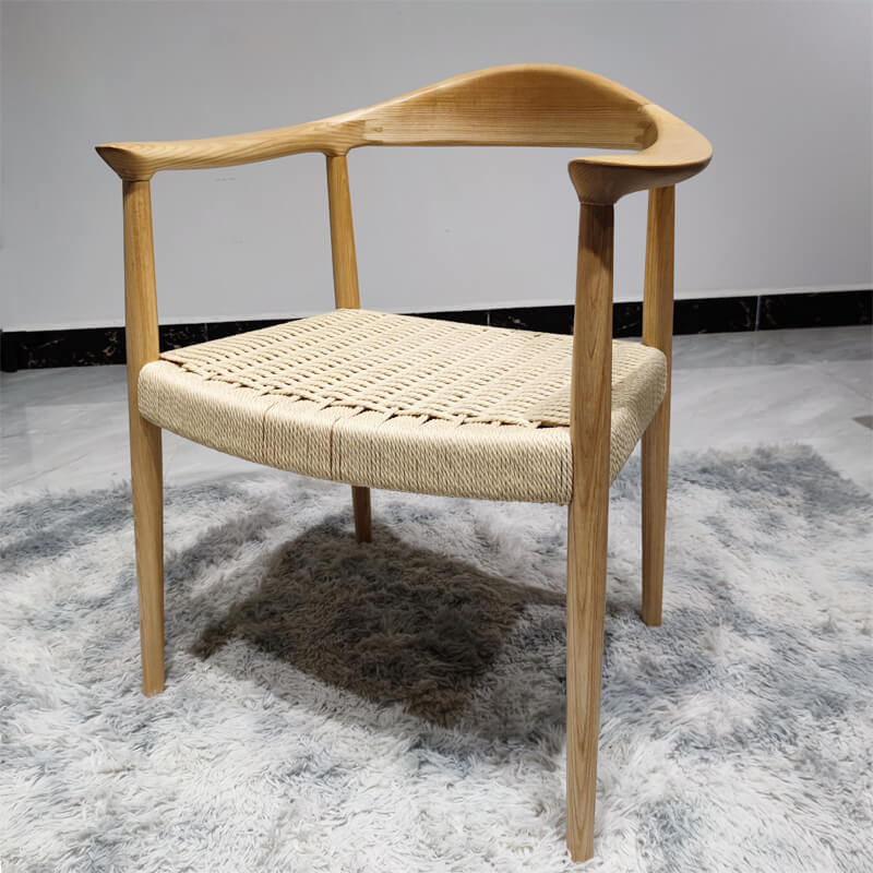 natural ash kraft paper twine armchair