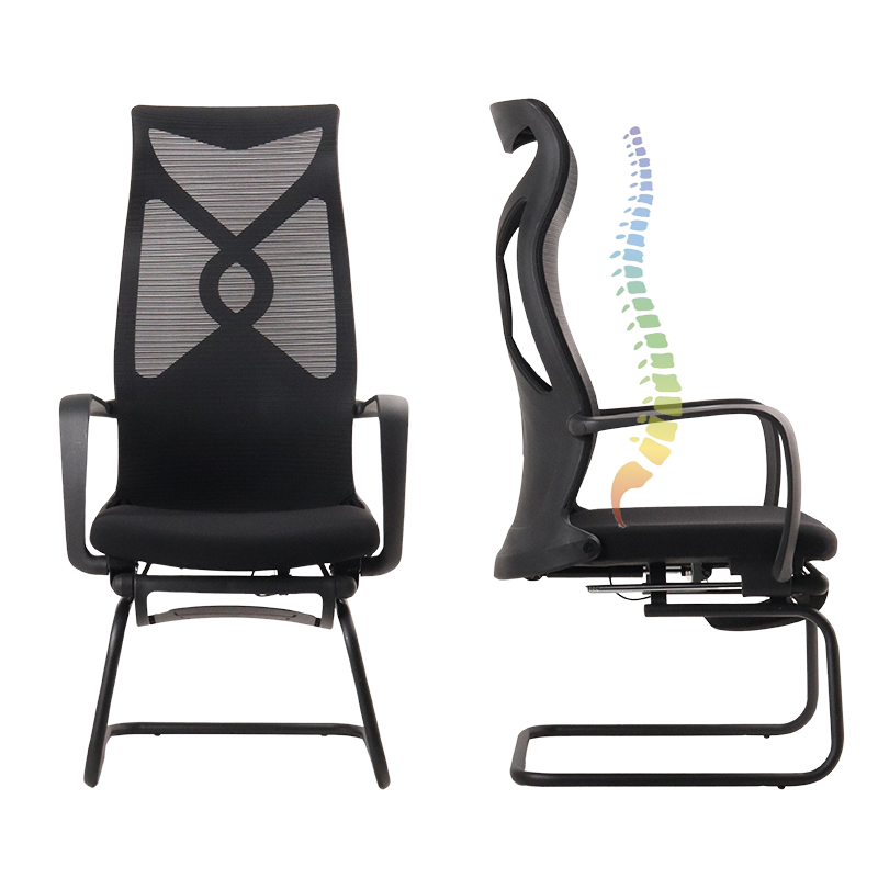 High back ergonomic chair no wheels