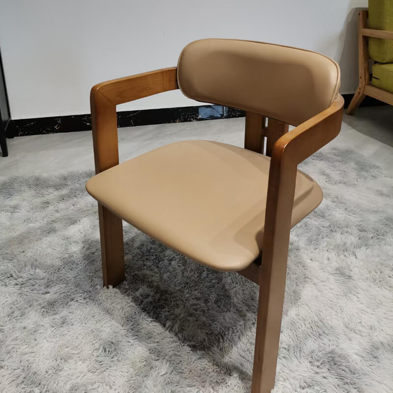 Modern leather wood restaurant chairs