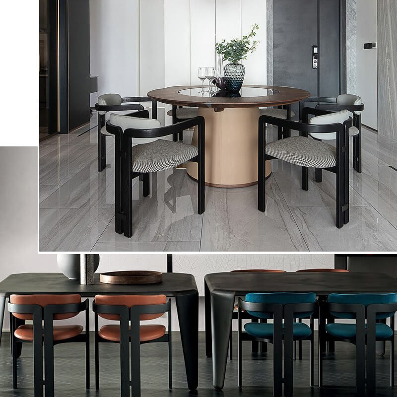 contract grade leather wood restaurant chairs dining set