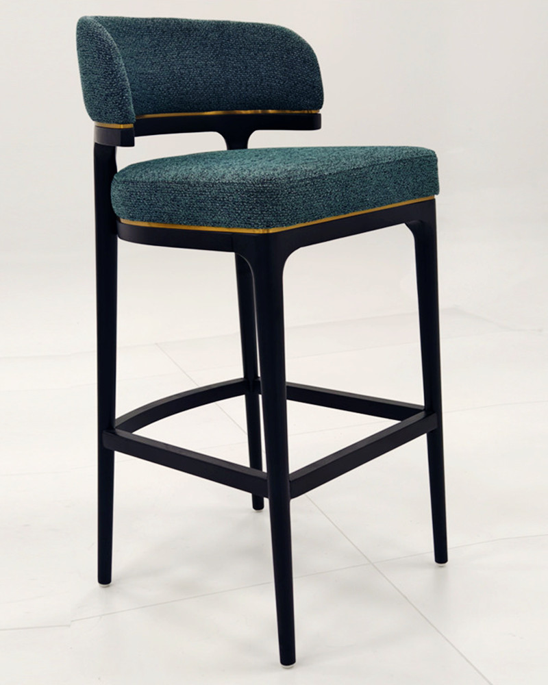 High End Commercial grade fabric gold luxury bar stool High End Commercial grade fabric gold luxury bar stool