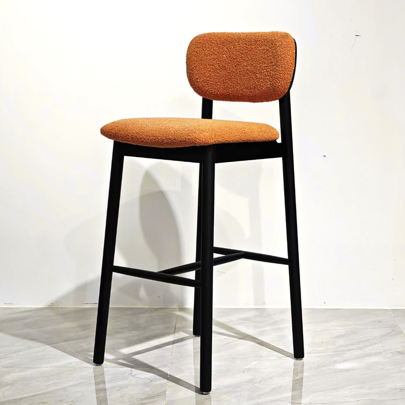 Upholstered Wood Bar Stool With Back Upholstered Wood Bar Stool With Back