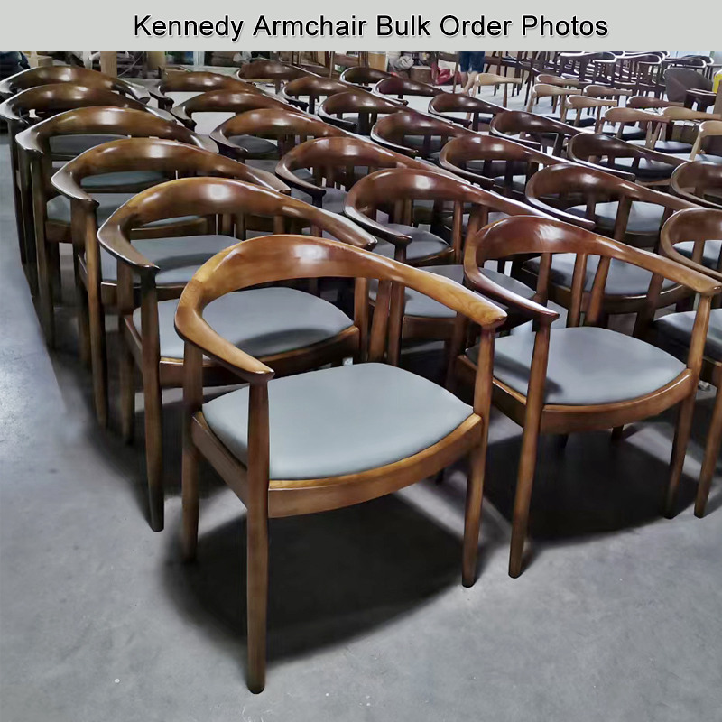 kennedy armchairs with grey leather cushion