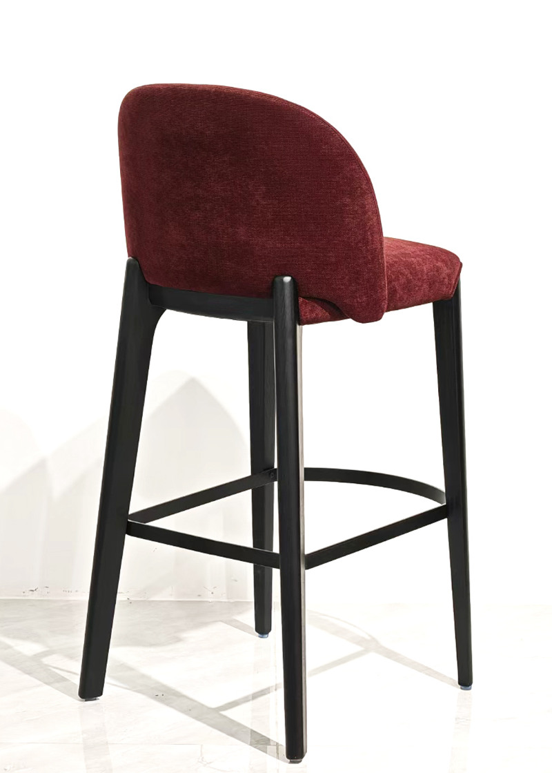 Contemporary bar height stools with backs