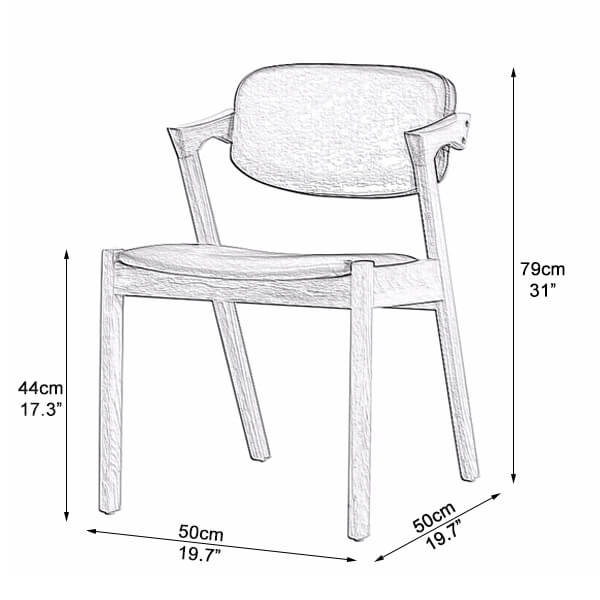 Wooden Cafe Chair Dimensions
