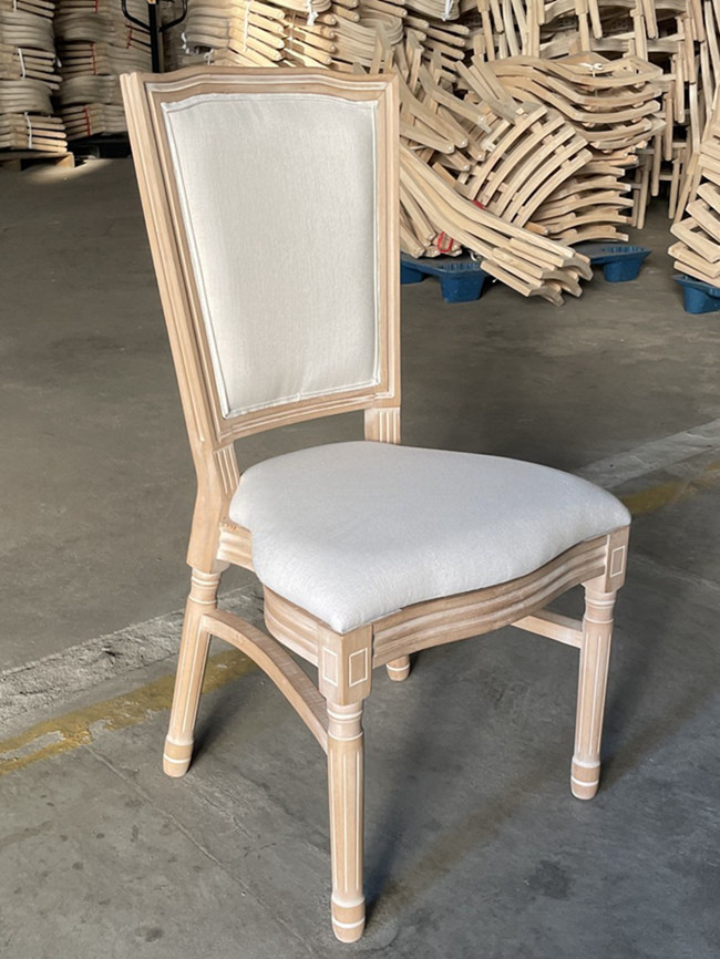 Stackable antique dining chairs